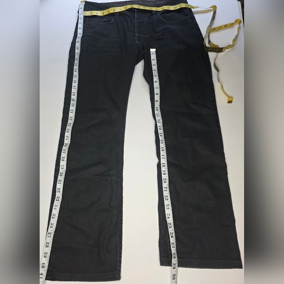 Buffalo Six Men's Straight Leg Dark Wash Jeans - Picture 2 of 10